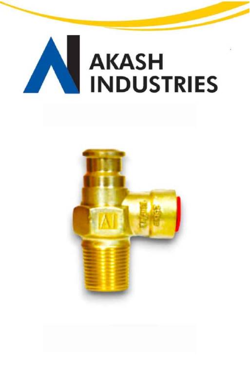LPG CYLINDER VALVE WITH SAFETY RELIEF (SELF CLOSING VALVE)